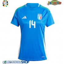 Maglie da calcio Italia Federico Chiesa #14 Prima Maglia Femminile Europei 2024 Manica Corta